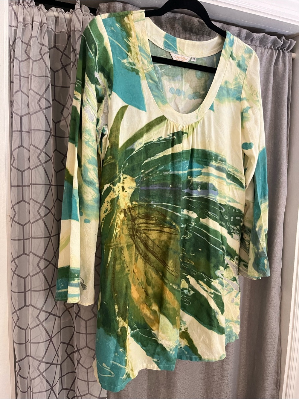 Women's Jams World 3/4 Sleeve Top S Abstract